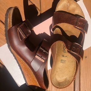 Birkenstock Papillio leather wedges